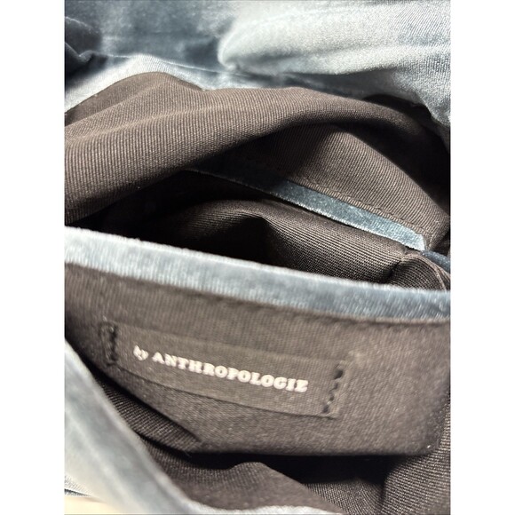 Anthropologie Blue Velvet Corded Shoulder & Crossbody Clutch Bag New Without Tag - Picture 11 of 16